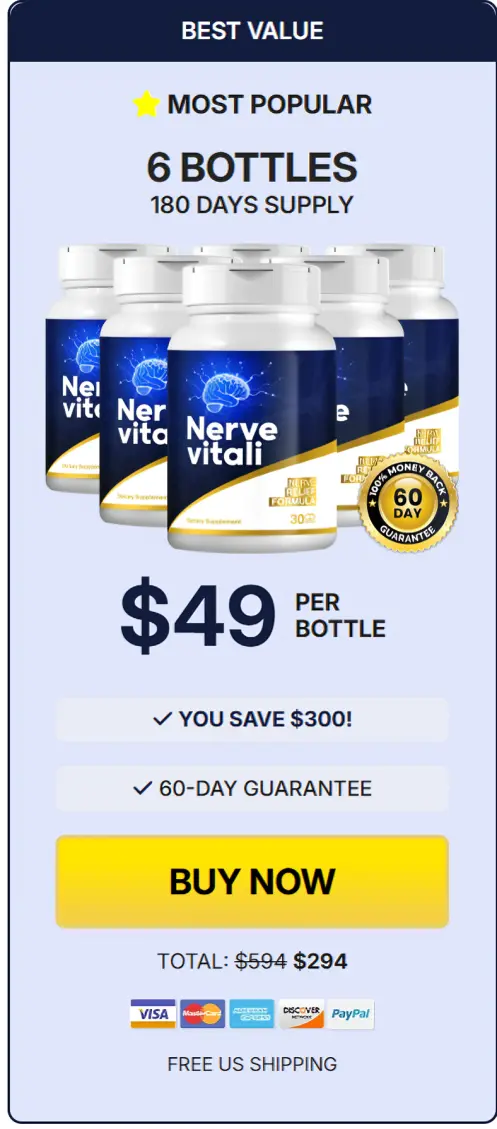 NerveVitali 6 bottles